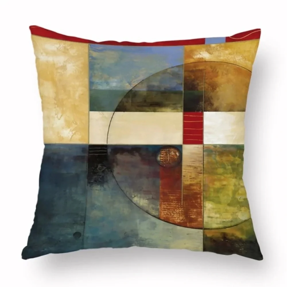 Luxury Home | Set of 4 Modern Abstract Art Design Throw Pillow Covers